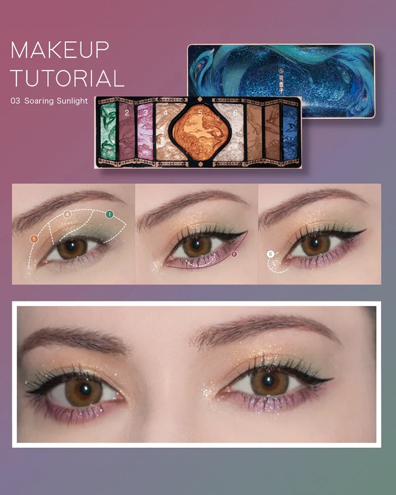 FLORAL ENGRAVING PHOENIX MAKEUP PALETTE